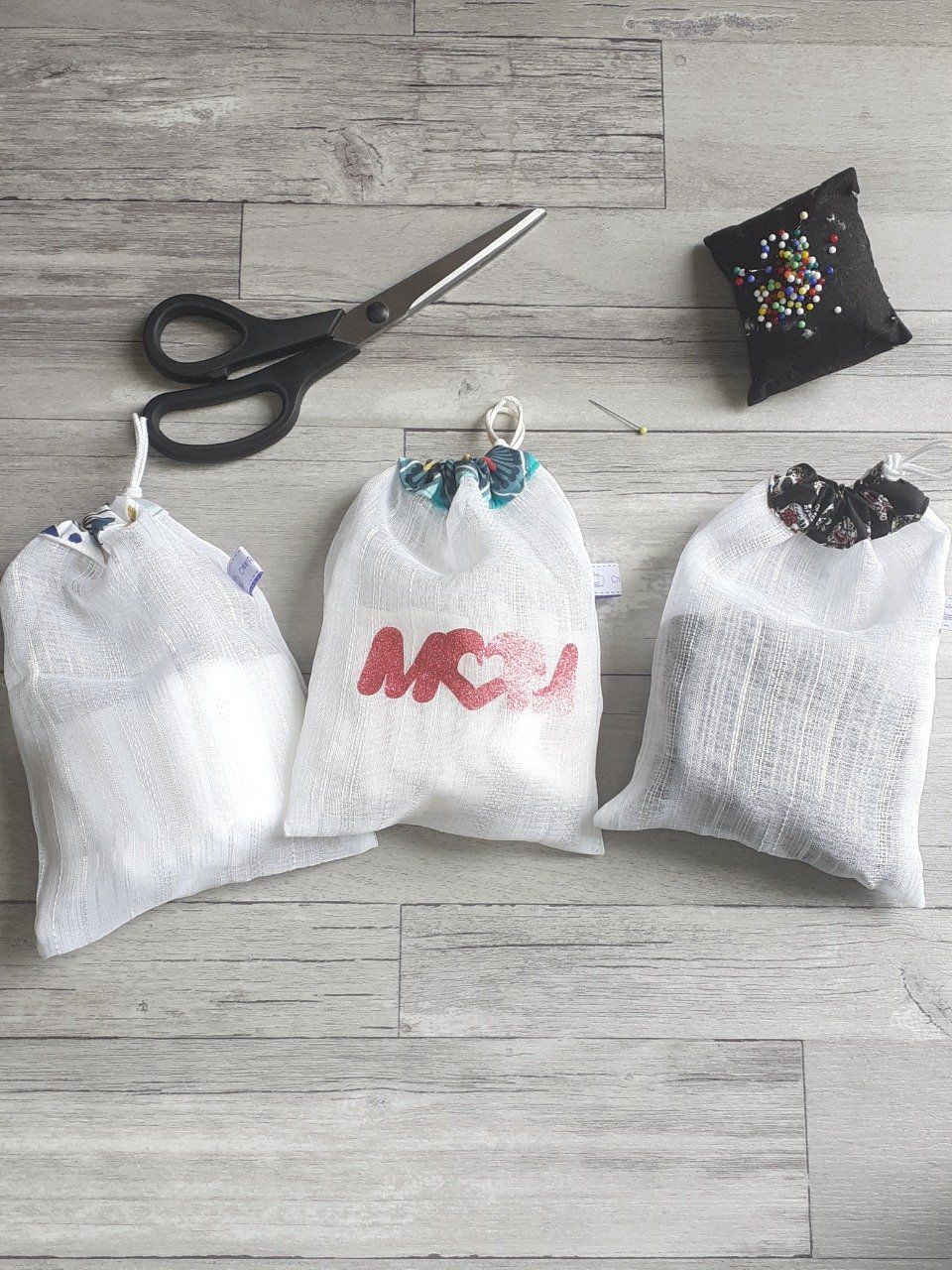 Filet de lavage et cotons démaquillants