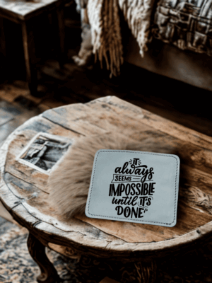 Porte-cartes personnalisé en cuir – 2 inserts, fabrication artisanale